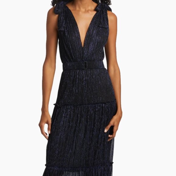 Sabina Musáyev Helena Metallic Tiered Maxi Dress - Picture 2 of 4